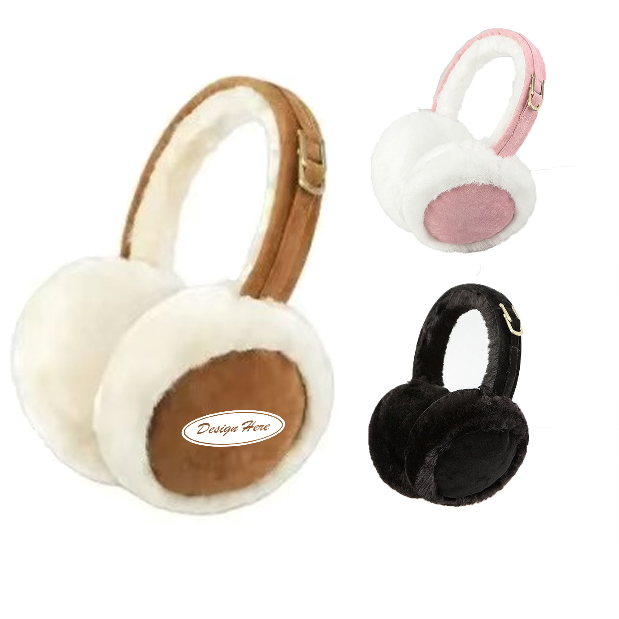 Cozy & Windproof Winter Warm Earmuffs with Plush Lining 4