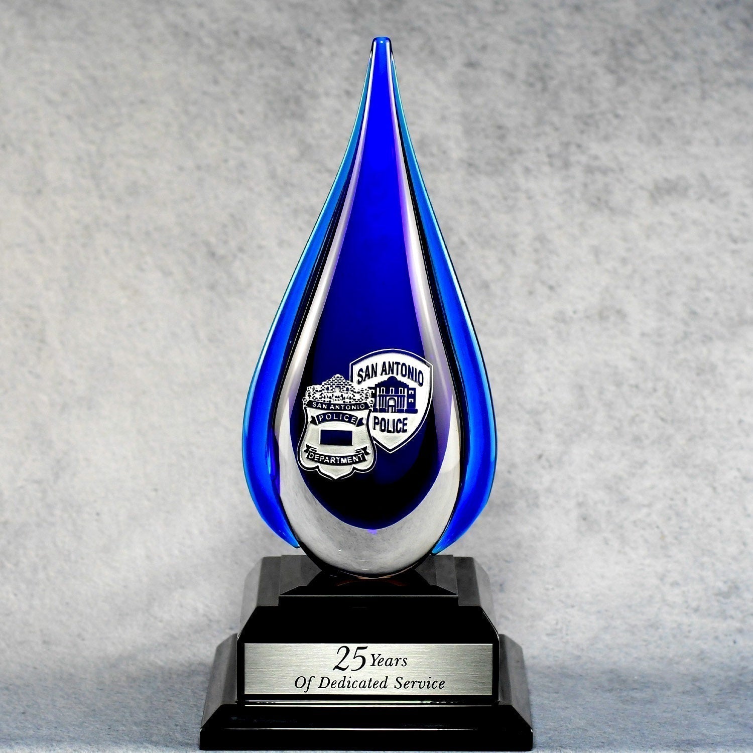 Blue Crystal Teardrop 2