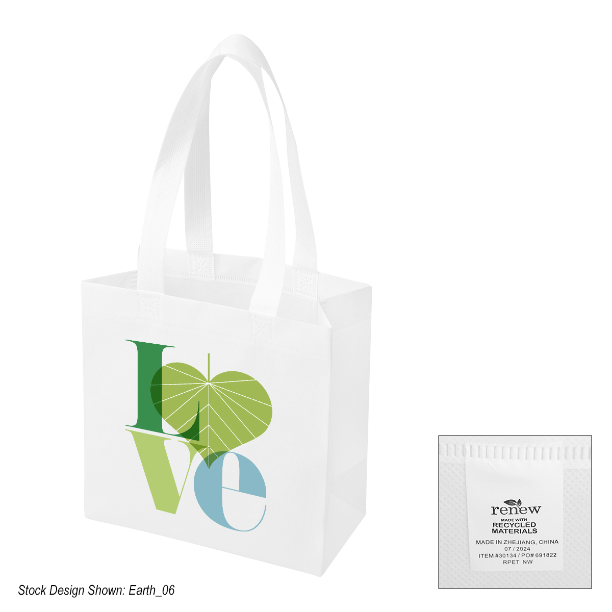 Rowan rPET Non-Woven Shopper Tote Bag 5
