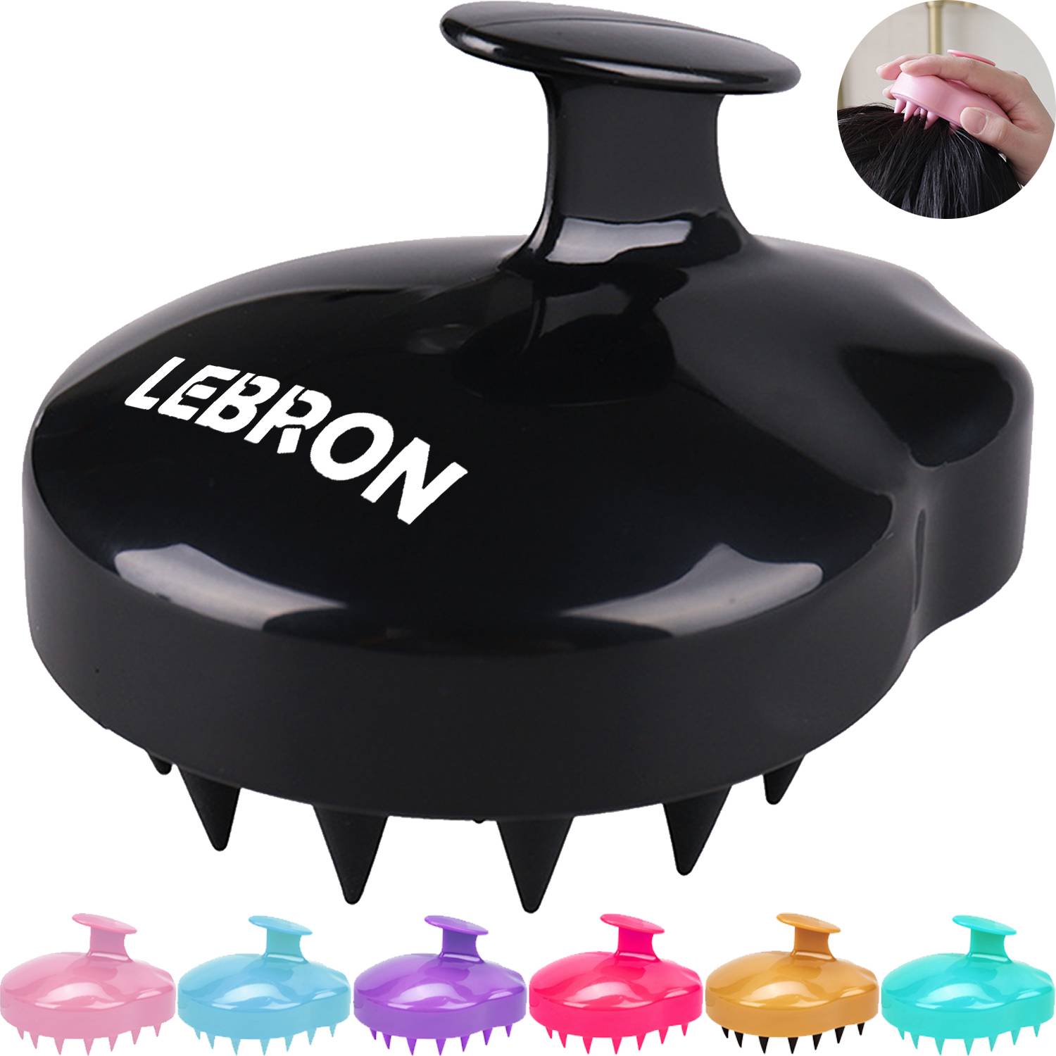 Silicone Hair Scalp Massager Brush 4