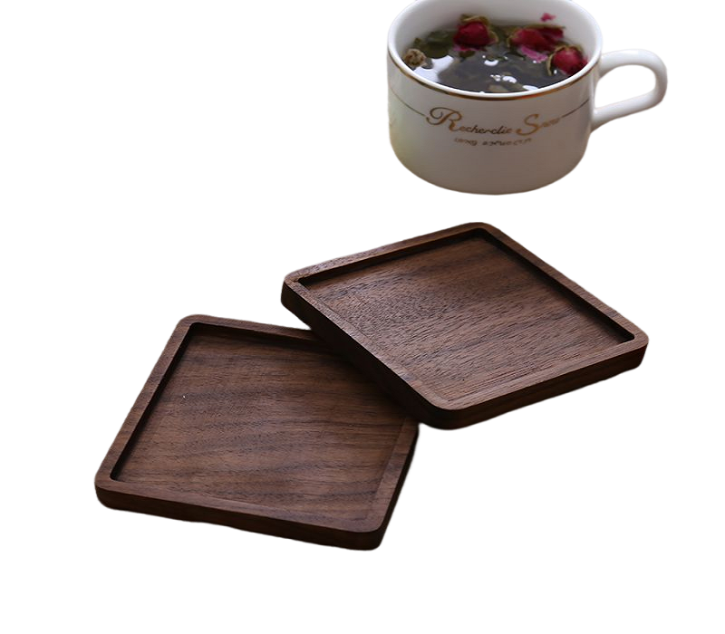 Black Walnut Coaster - Groove Style 2