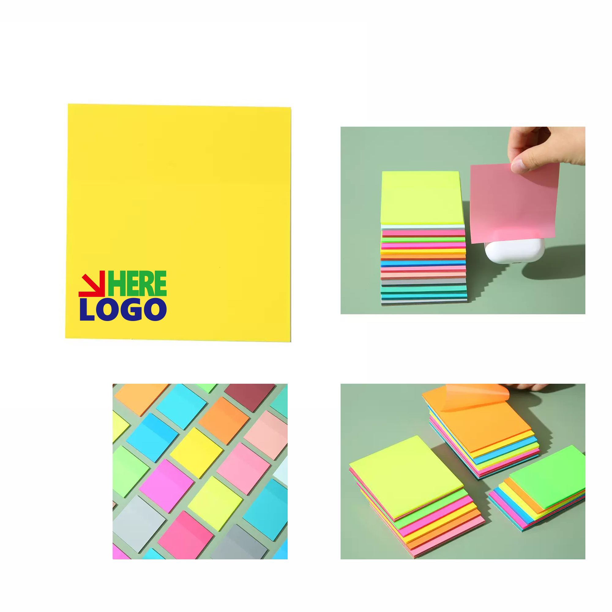 Custom 3x3 Inches 100 Sheets Sticky Note MOQ 10pcs 1