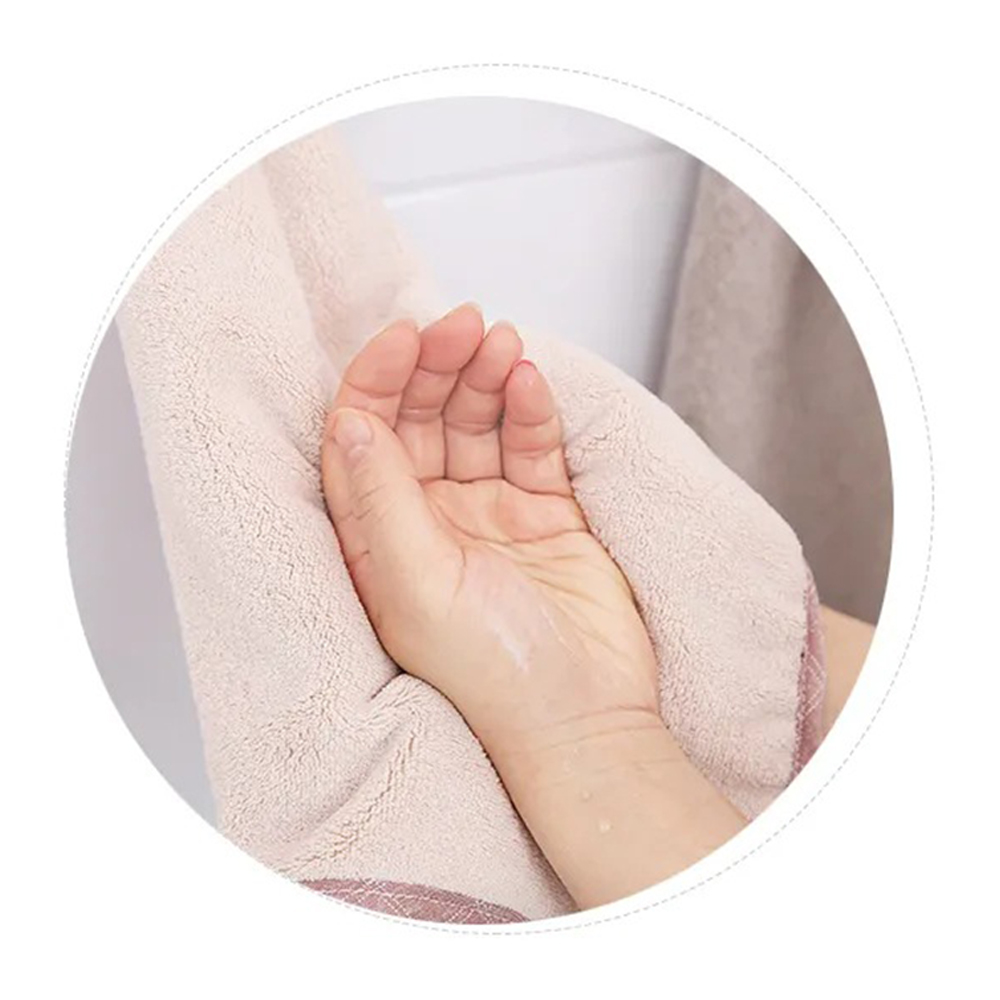 Household bathroom kitchen bownot coral velvet hand towel dishcloth 9