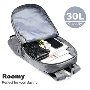 Solar Backpack Foldable Hiking Daypack With 5V Power Supply 4