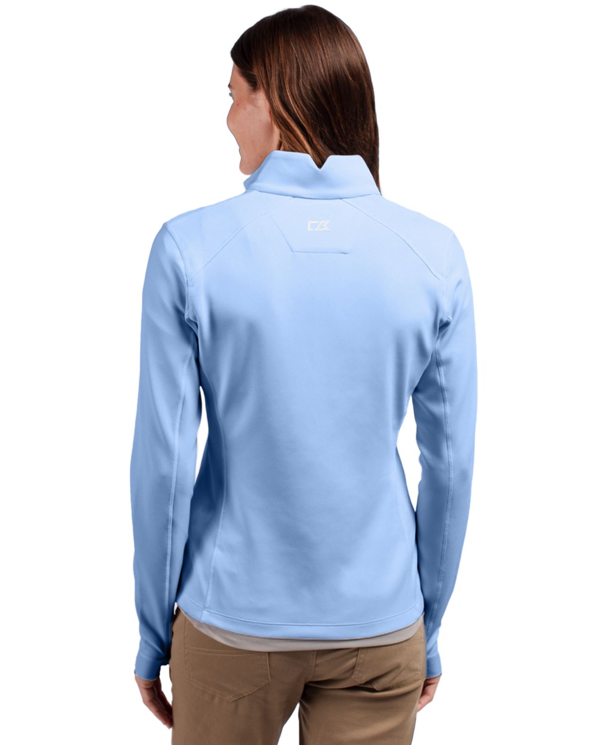 Cutter & Buck Traverse Recycled Smooth Stretch Womens Quarter Zip Pullover 84