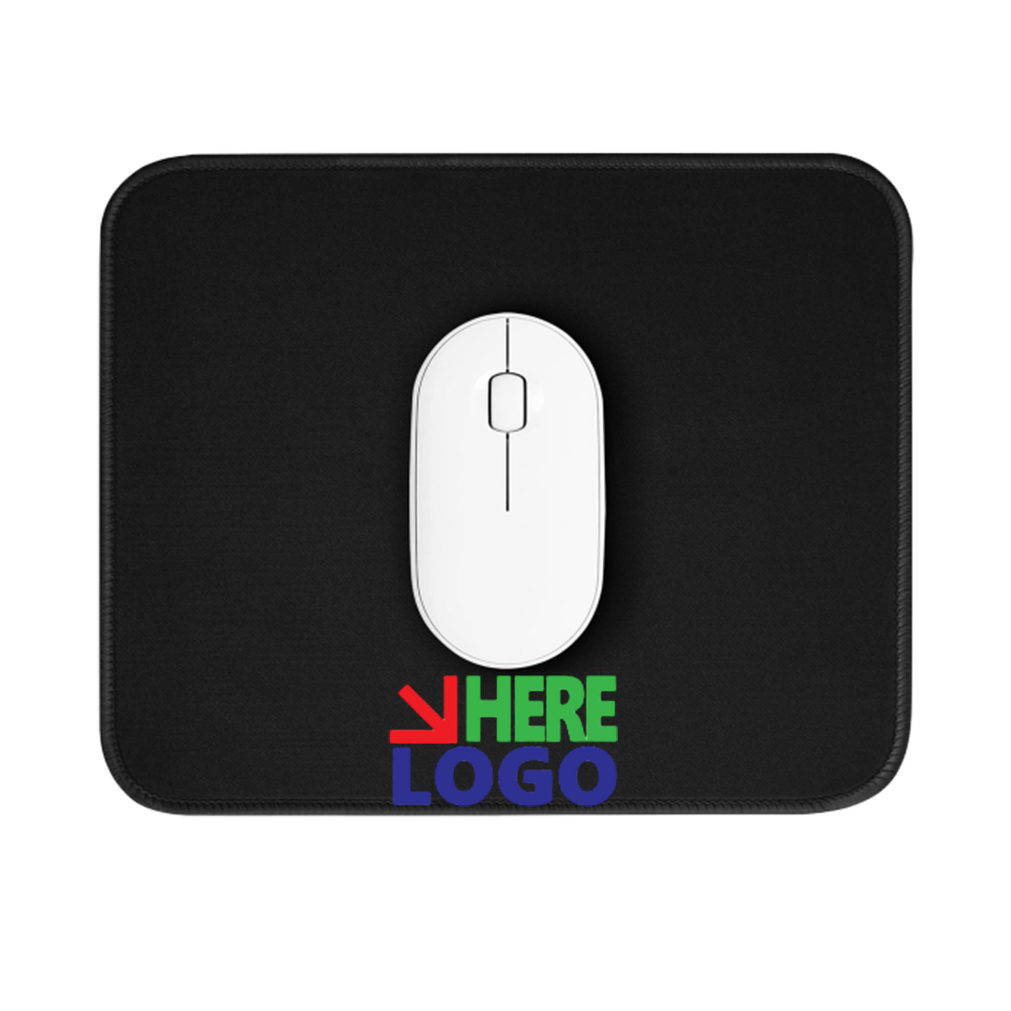 8.3" x 10.2" x 0.08" Customizable Rubber Mouse Pad 1