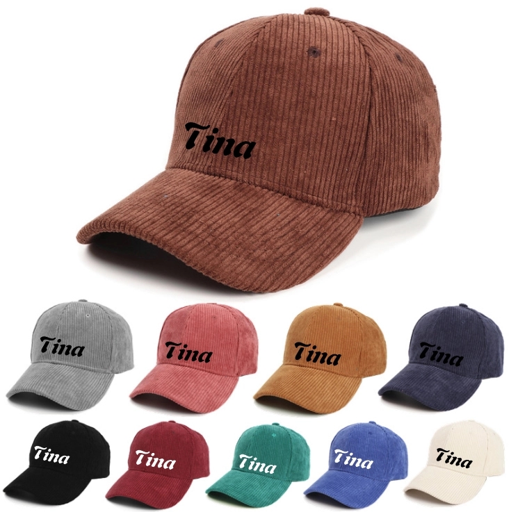 Corduroy baseball cap 8