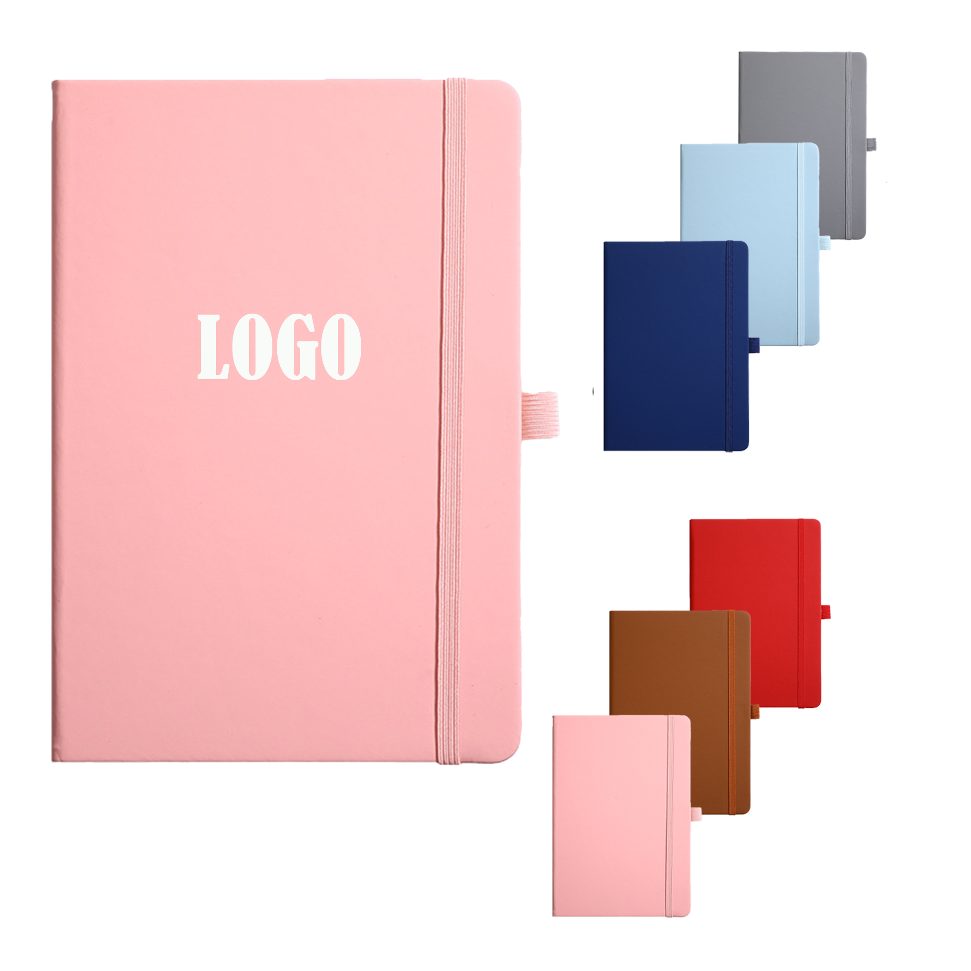 A5 Journal Hardcover Notebook With Pen Holder For Office MOQ50 3