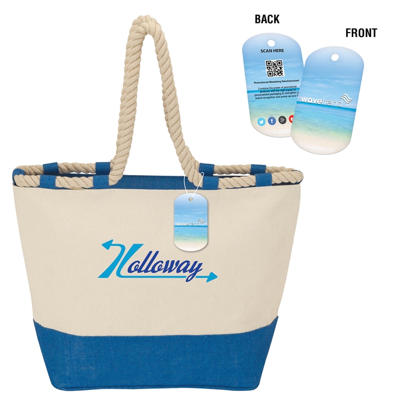 Barcelona Canvas & Jute Tote 14