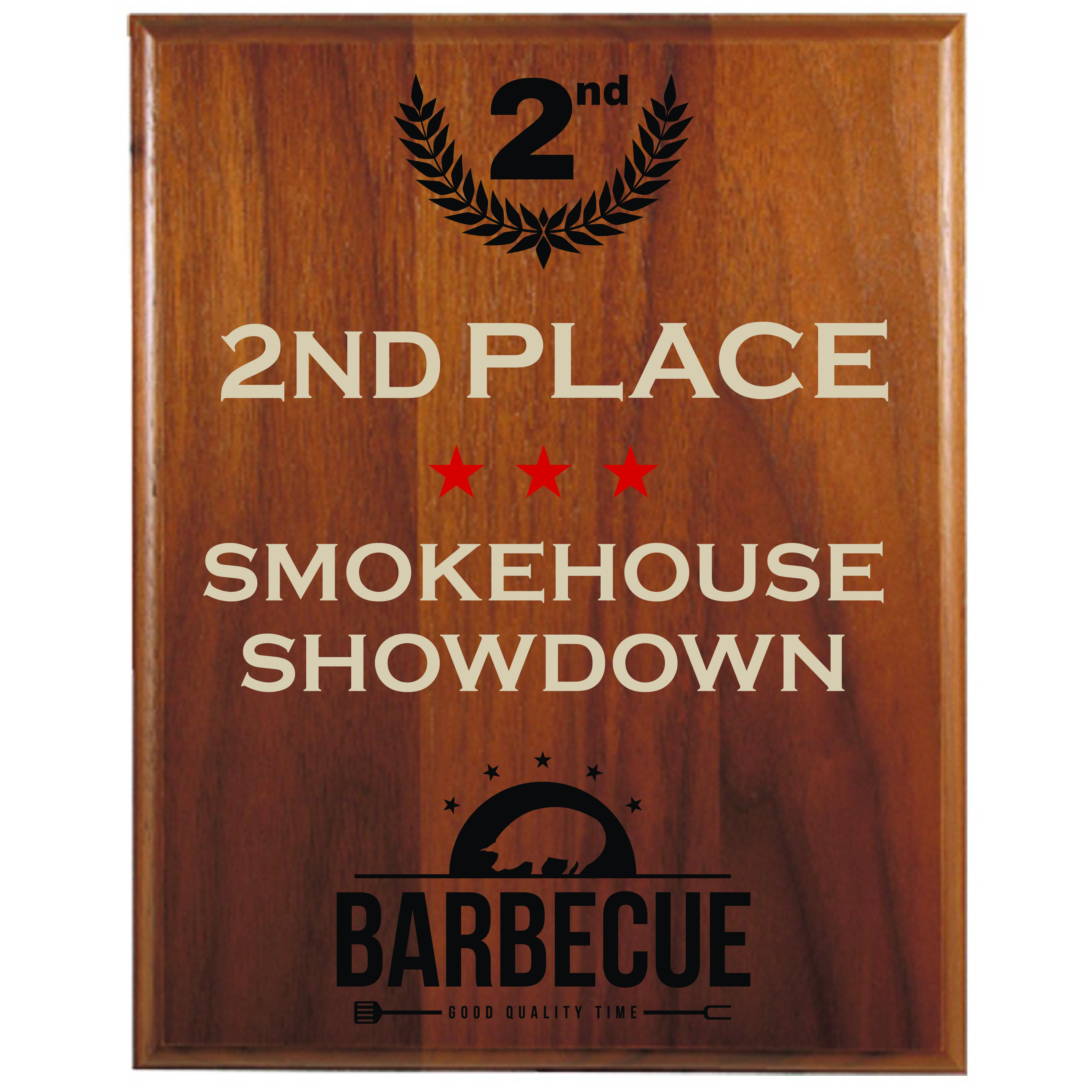 10" x 13" Step-Edge Genuine Walnut Plaque 3