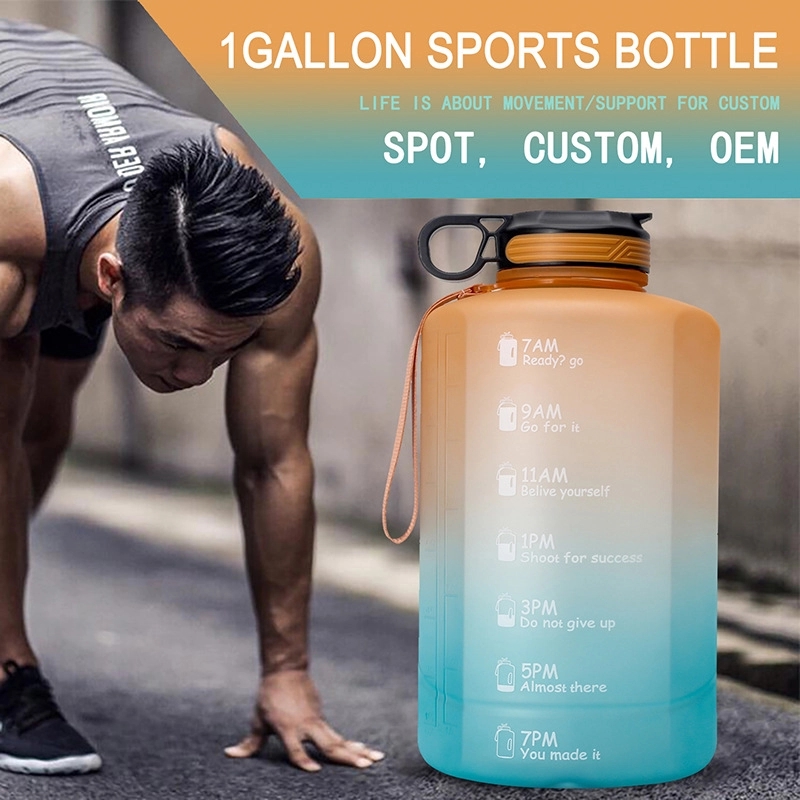 Custom 1 Gallon Water Bottle With Time Marker 7
