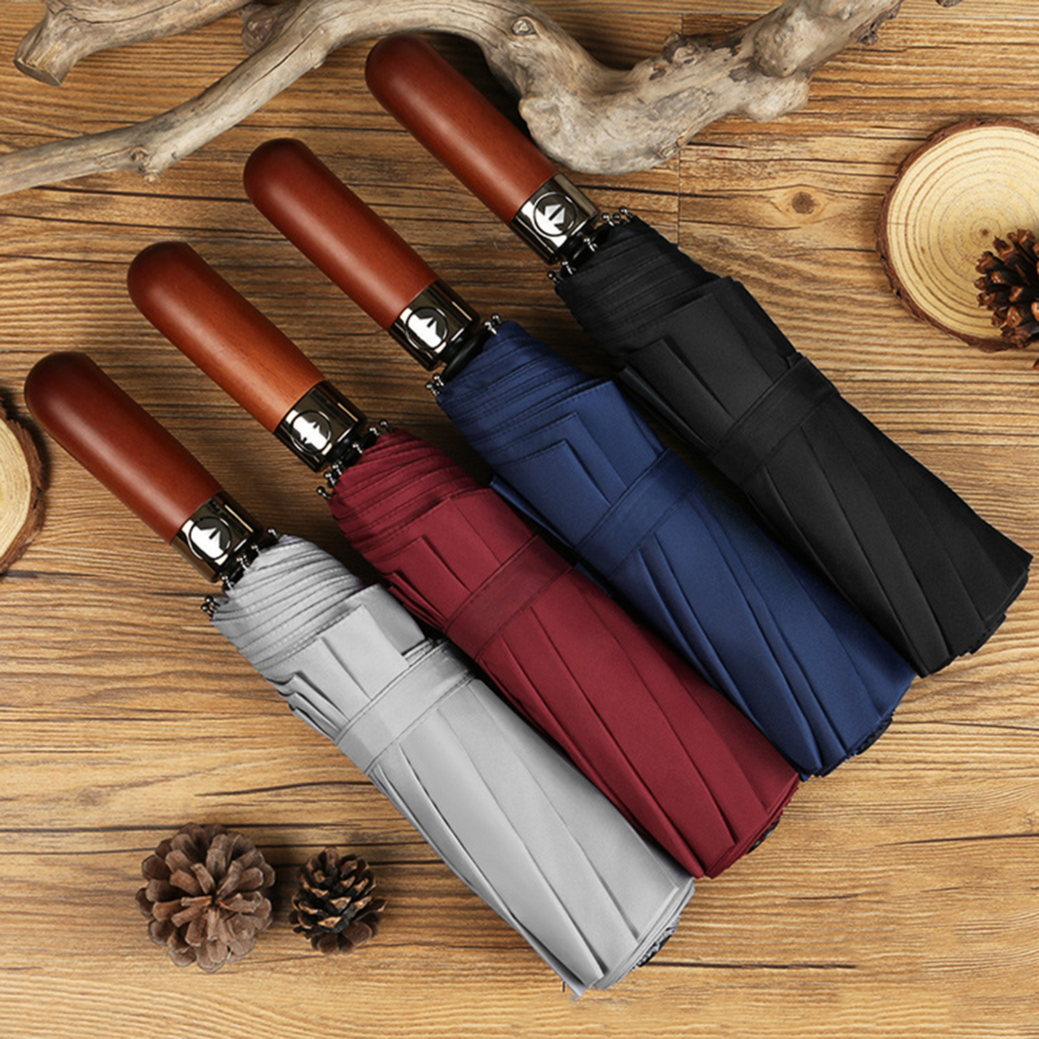 Portable Automatic Compact Windproof Travel Umbrella 3