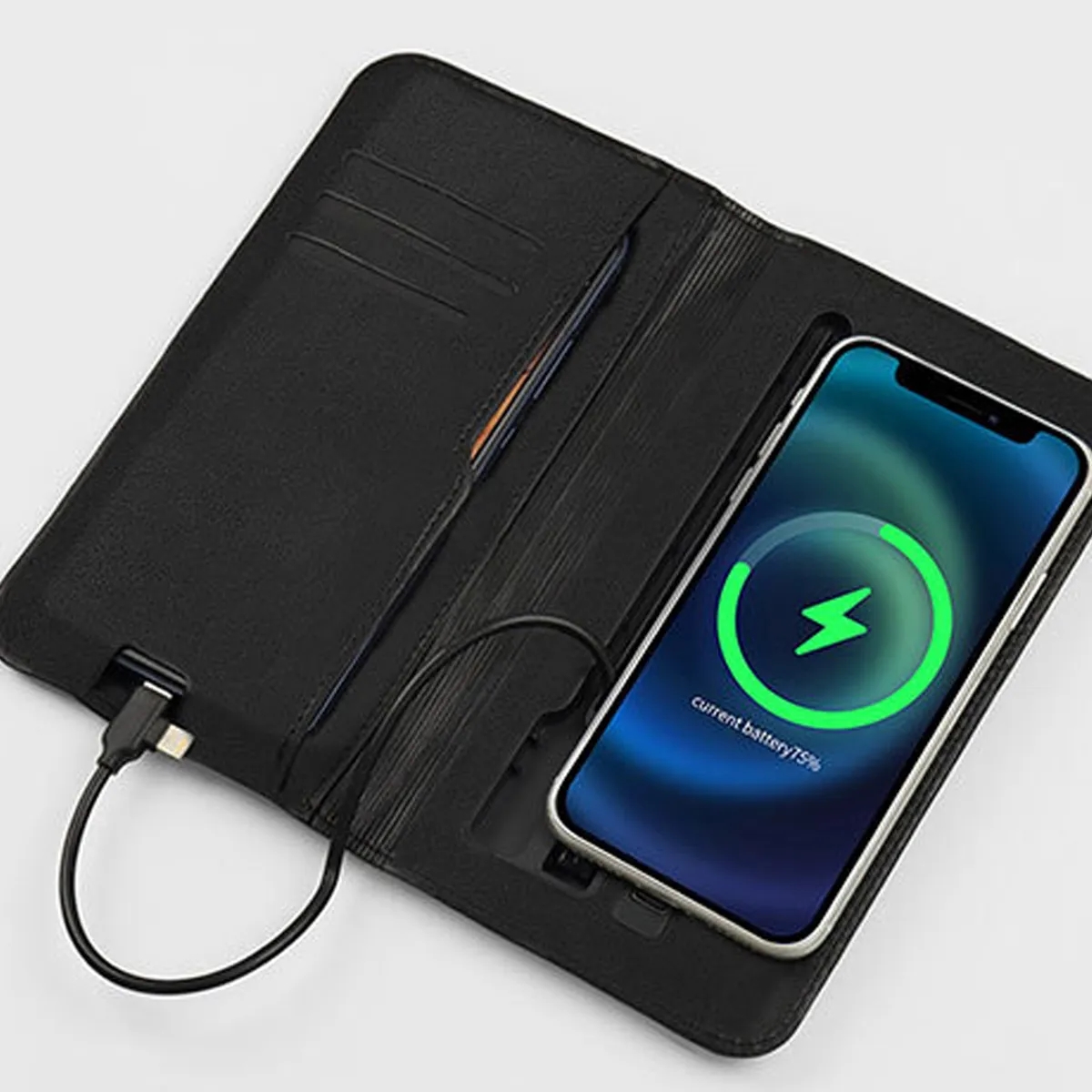 Executive Folio Case With Built-in Power Bank 3