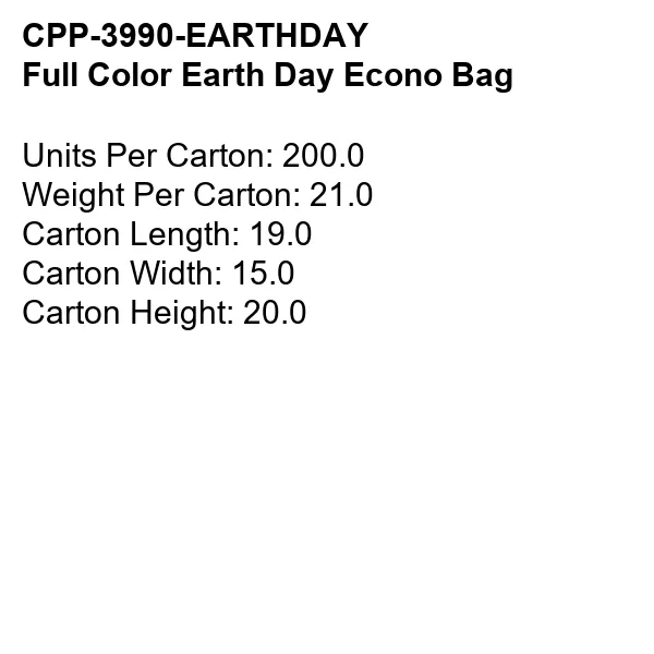 Full Color Earth Day Econo Bag 2