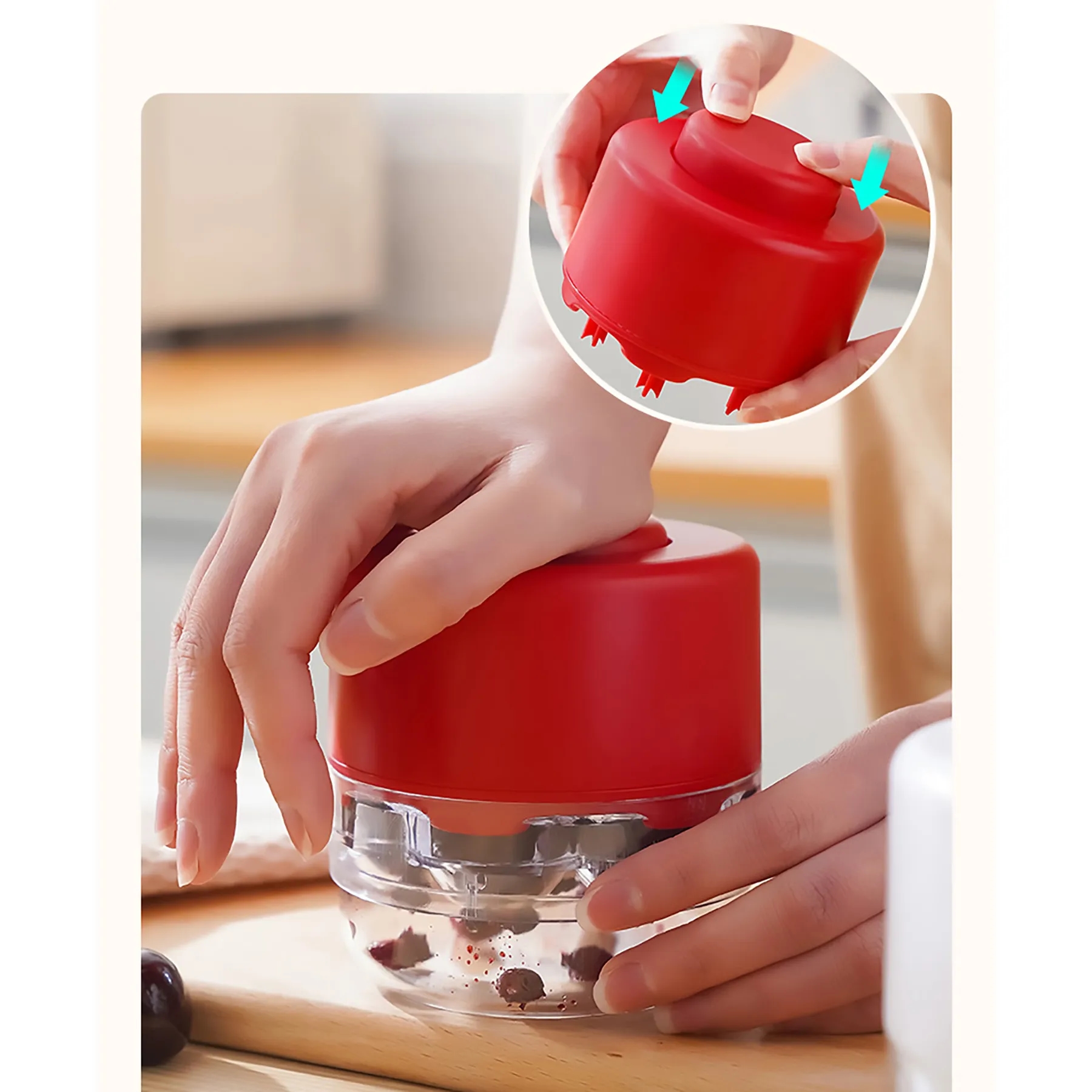 Plastic Press Type Cherry Pit Remover 7
