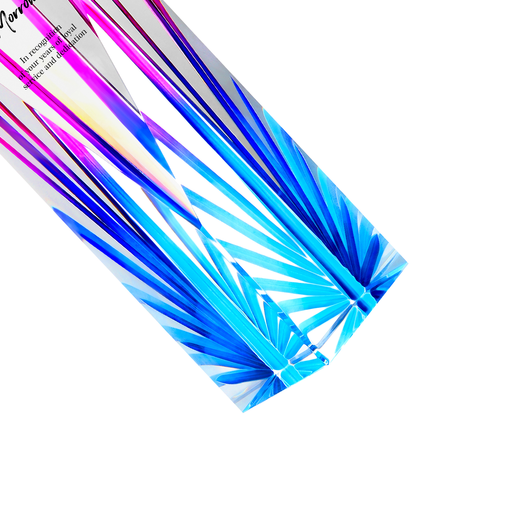 Elegant Faceted Crystal Vase 5