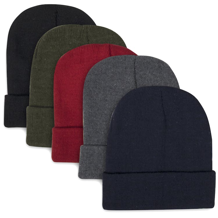 Kids' Cuffed Knit Beanies - Assorted Colors 2