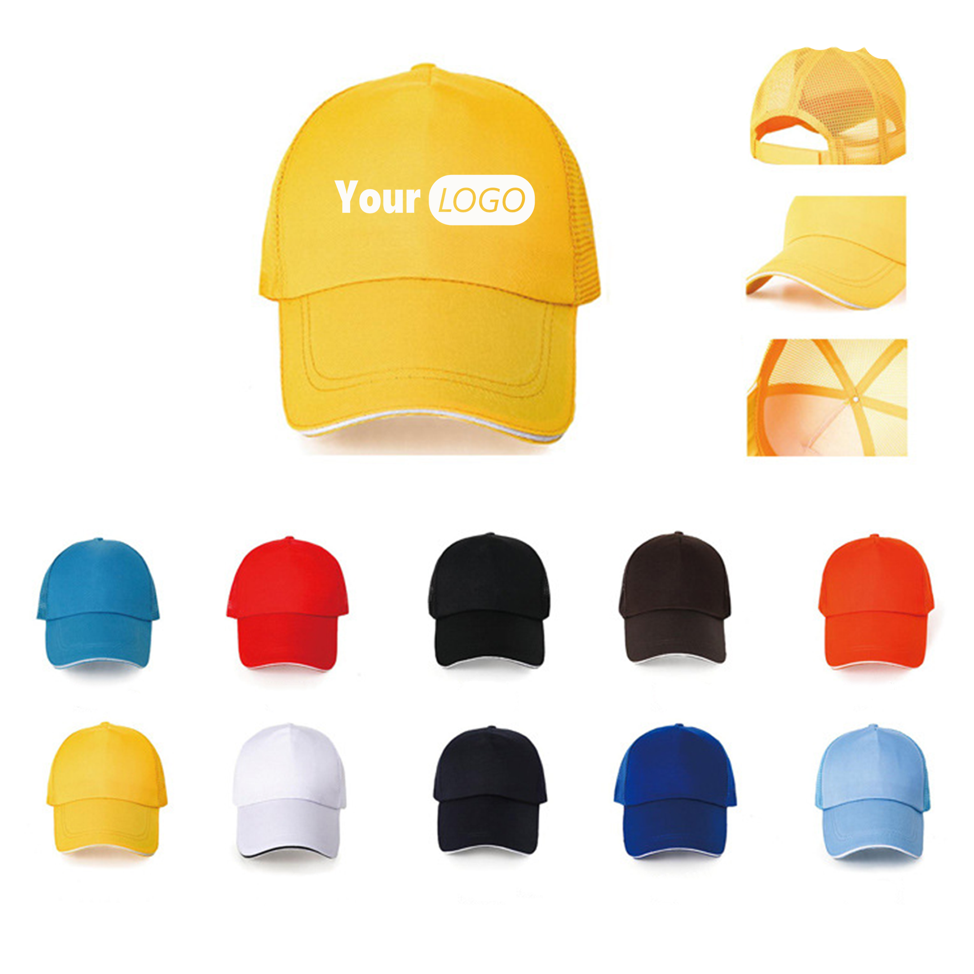 Adjustable Polyester Baseball Trucker Cap MOQ25 2