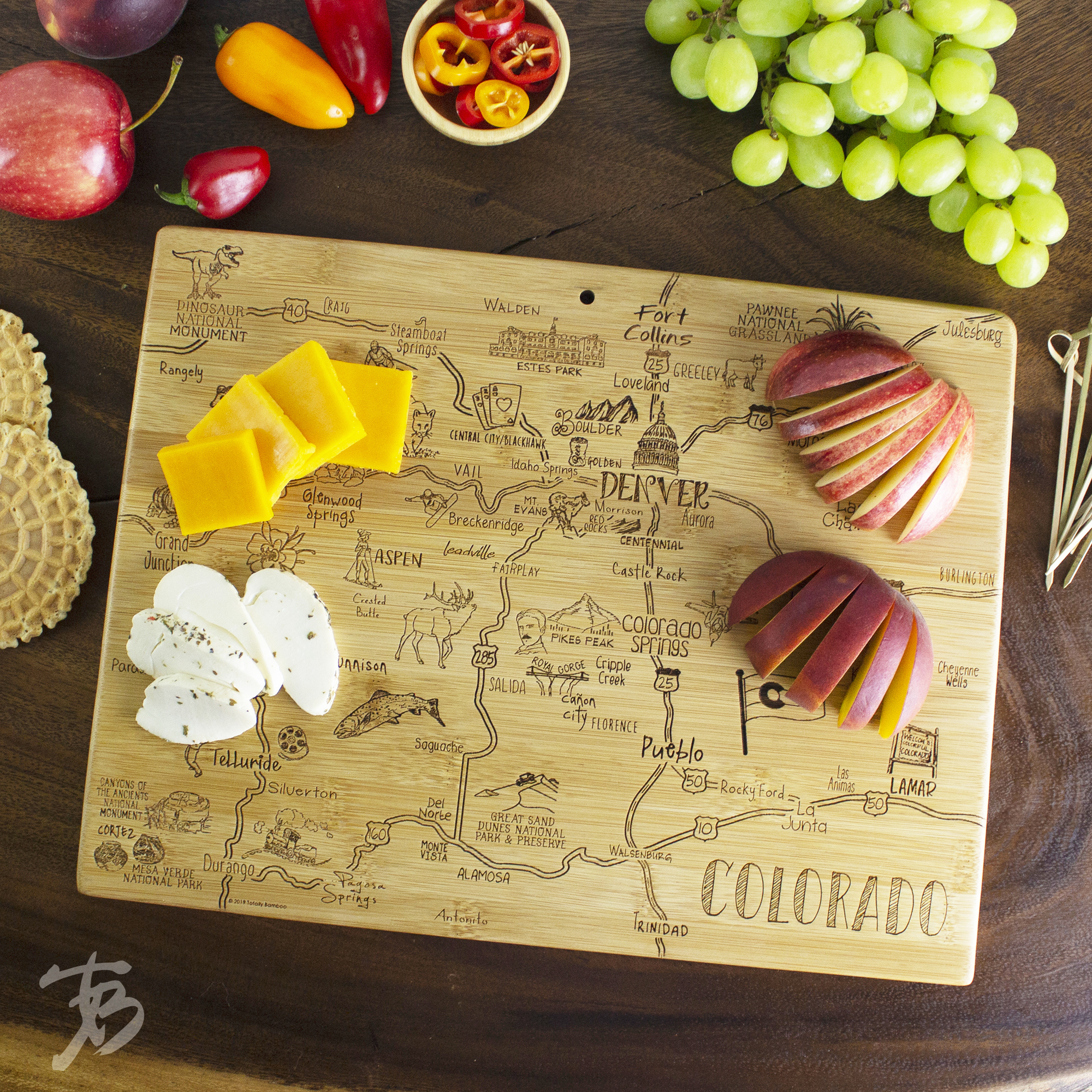 Destination Colorado Cutting & Serving Board 10