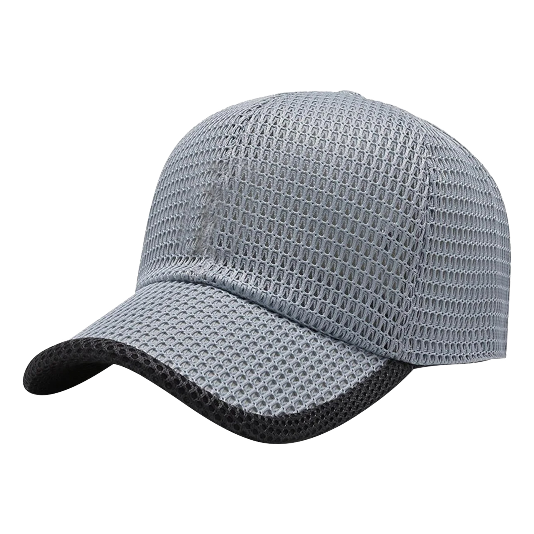 Summer Breathable Mesh Baseball Cap With PU Patch 4