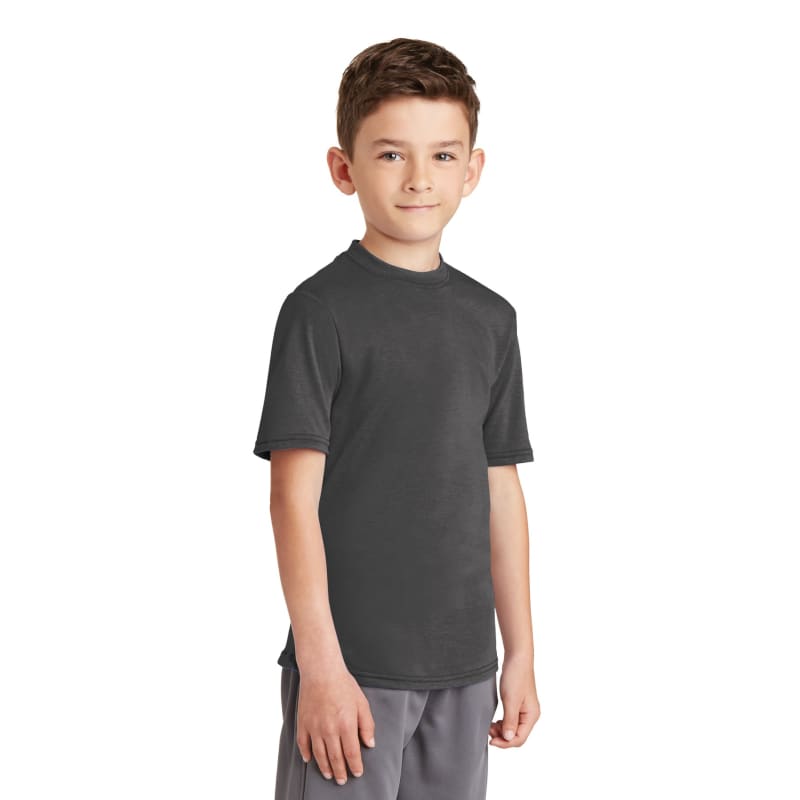 Port & Company Youth Performance Blend Tee. 18