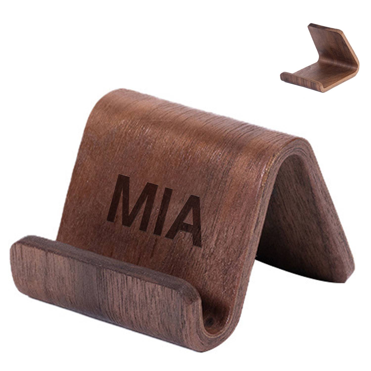 Walnut Phone Stand 3