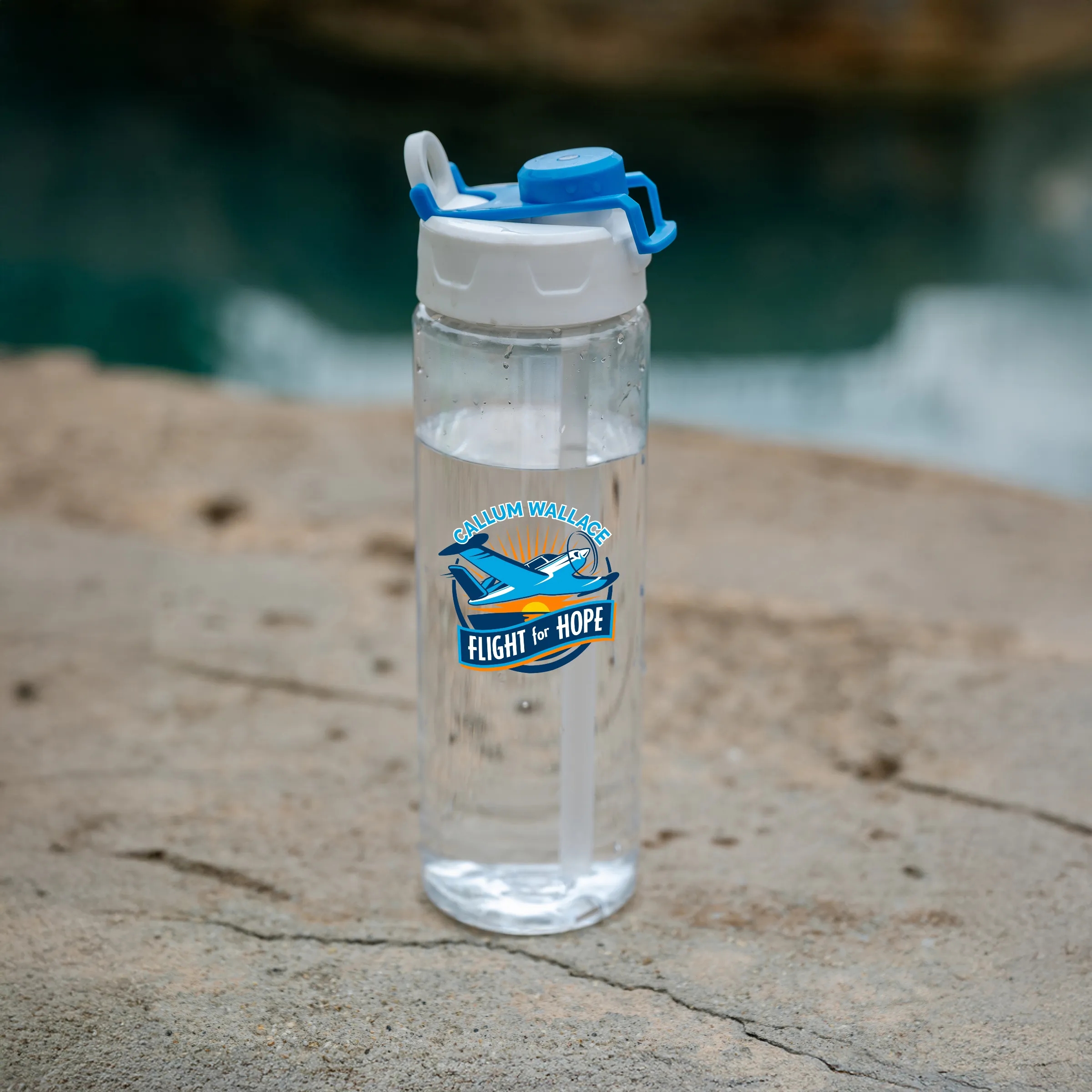Two Tone Pop Up 24 oz. Recycled Bottle 18