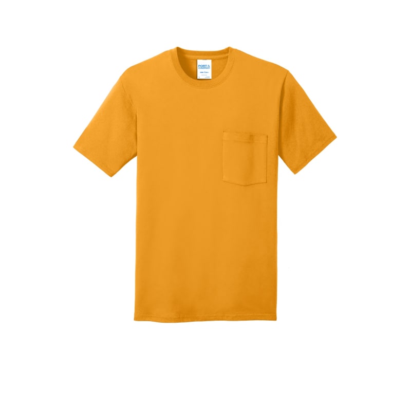 Port & Company Core Cotton Pocket Tee. 24