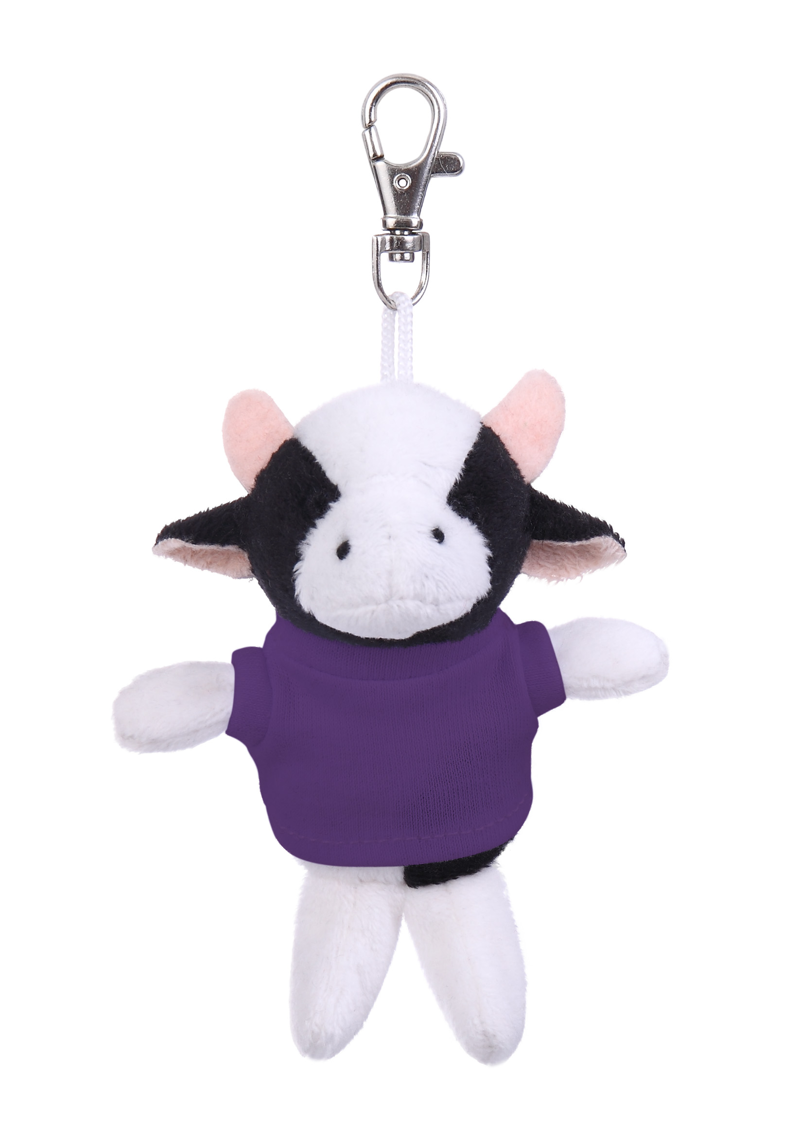 Soft Plush Cow Keychain with Tee 16