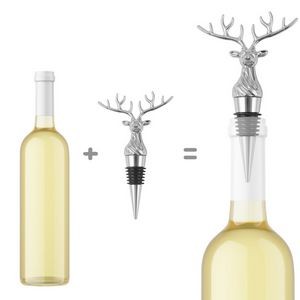 Elegant Silver Christmas Tree Wine Stopper Cork 10