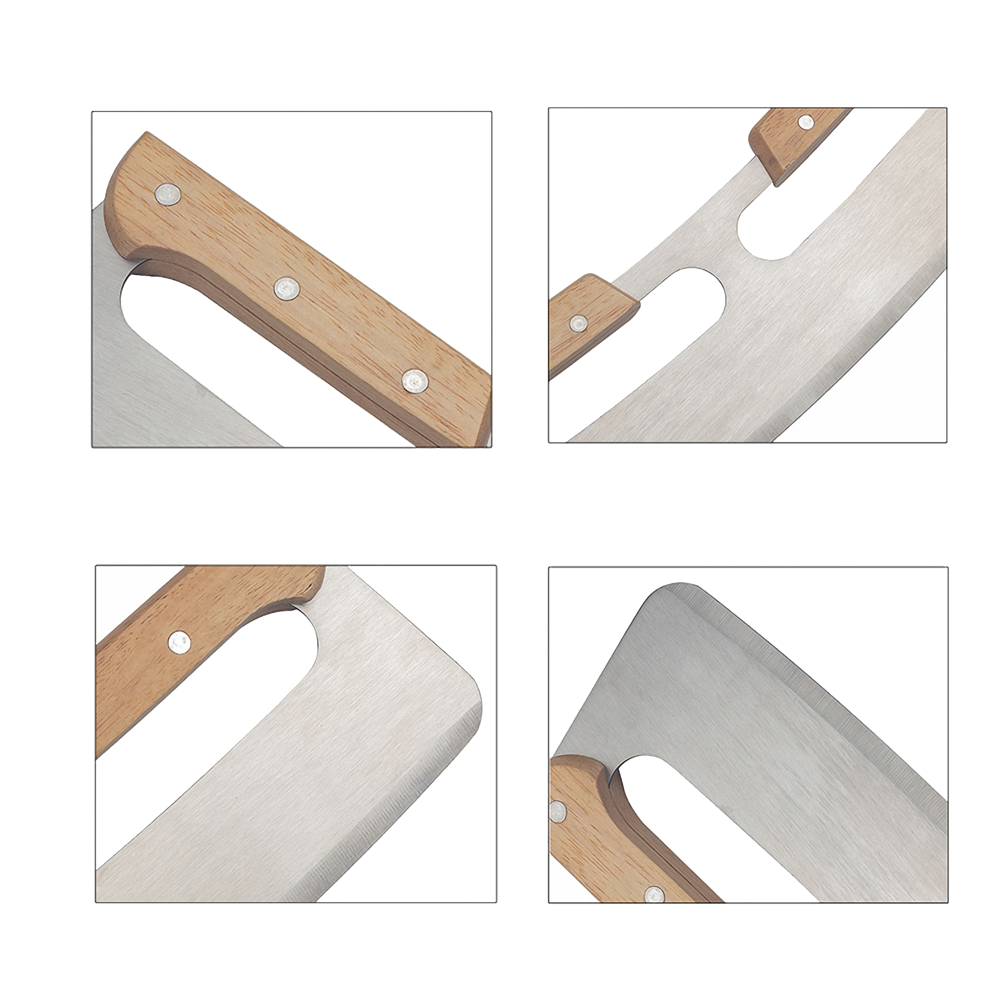 Wooden Handle Pizza Rocker Cutter 5