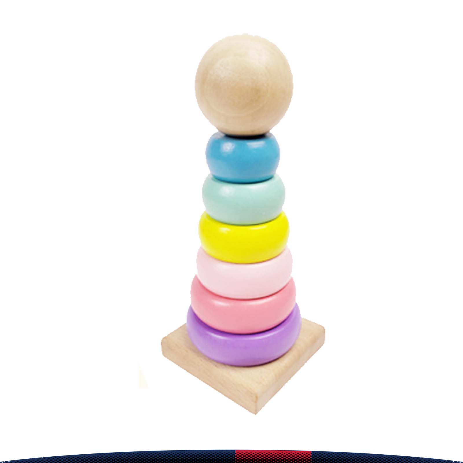 Wooden Rainbow Stacking Tower 2