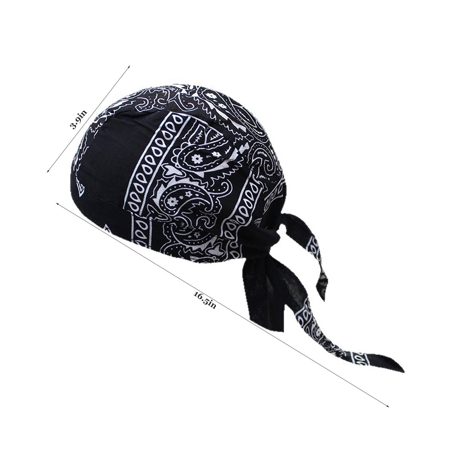 Outdoor Cycling Pirate Hat - Cotton Paisley Bandana 6