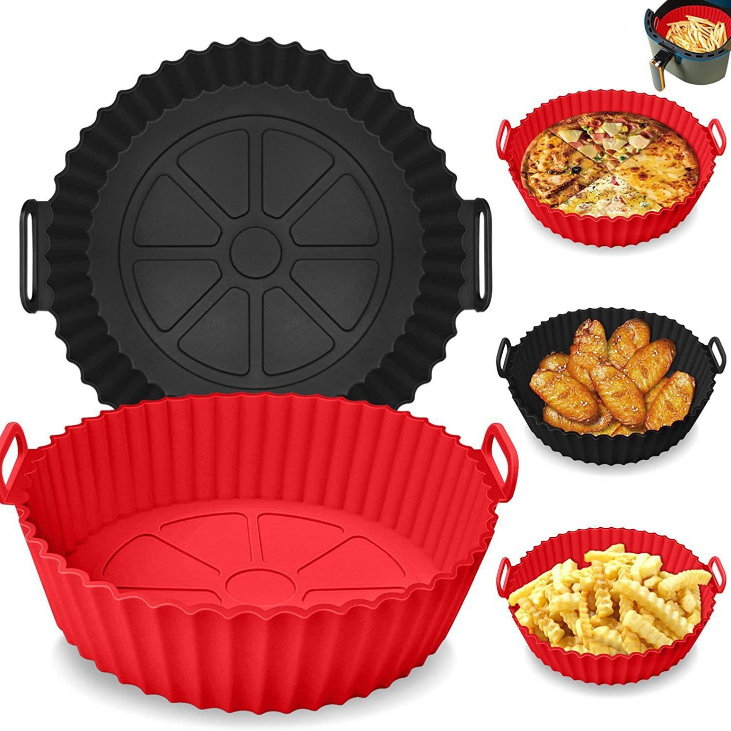 Air Fryer Silicone Liners Pot 2