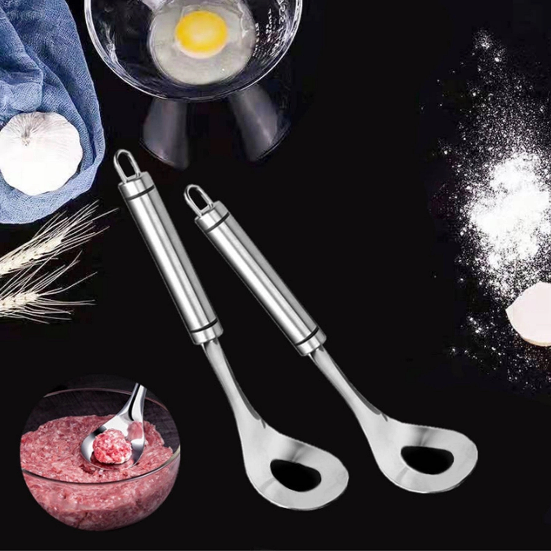 Stainless Steel Meatball Maker Spoon 2