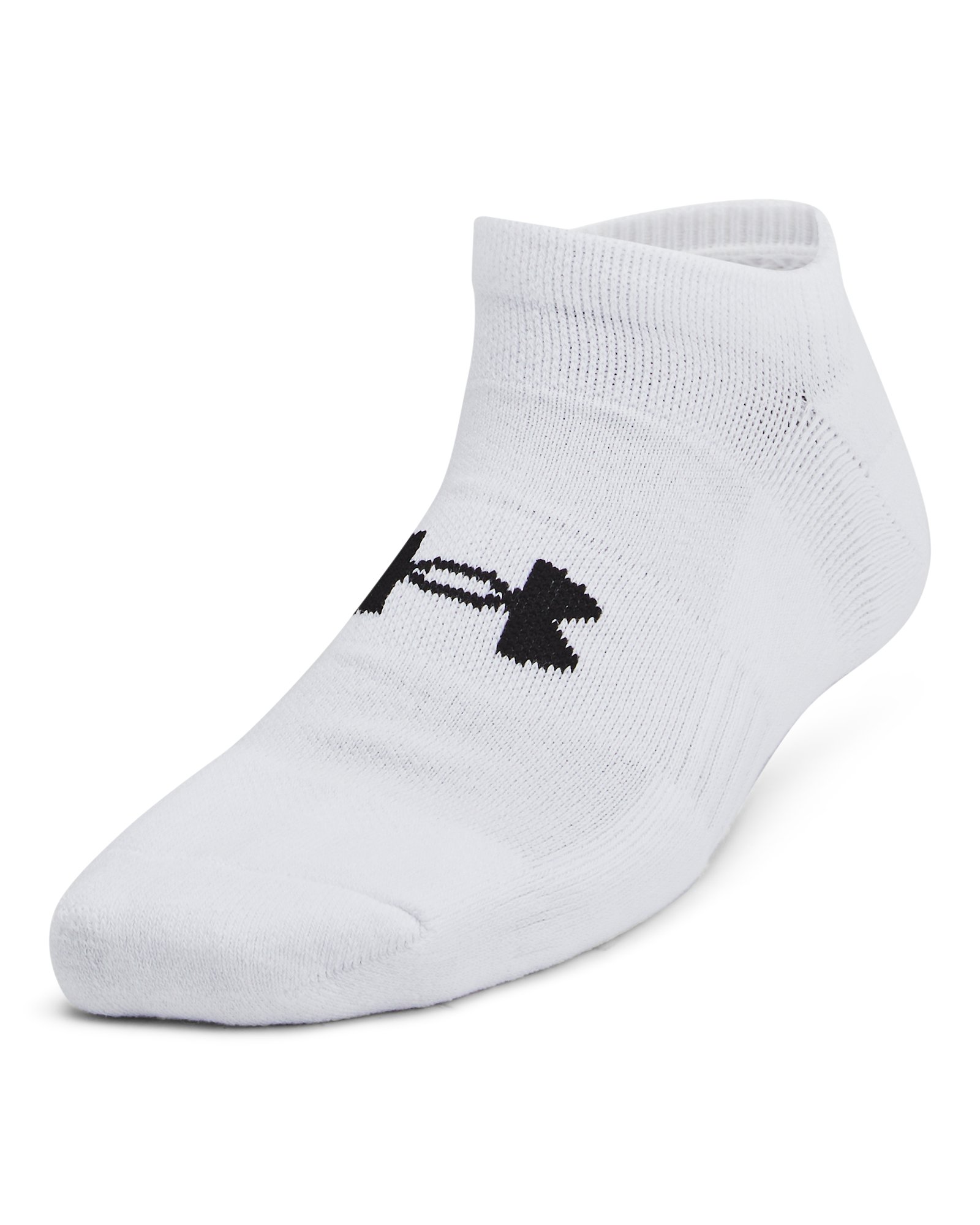 UA Training Cotton Kids' 3-Pack No Show Socks 3