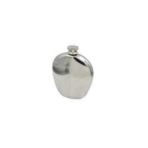 6oz Round Pentagon Stainless Steel Flask With Tightly Sealed Cap, custom water bottle with logo imprint 3