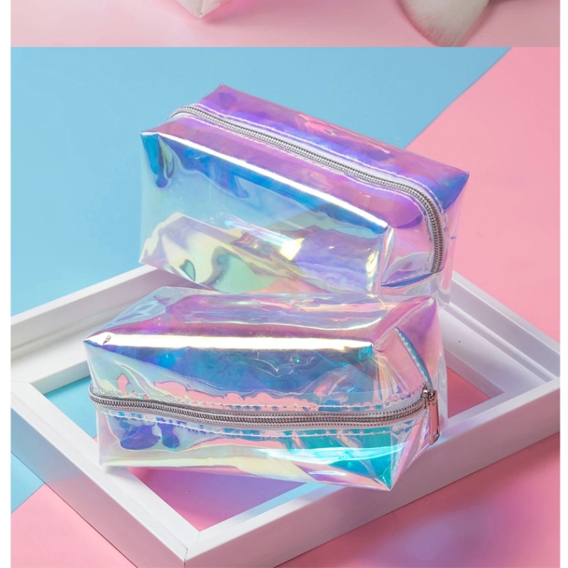Holographic cosmetic bag Laser Transparent Makeup 9