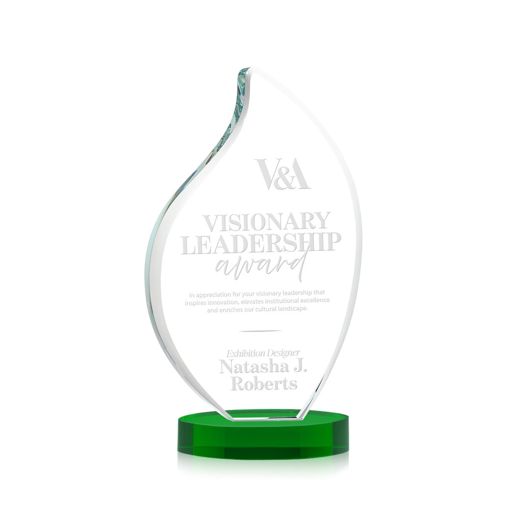 Odessy Flame Award on Alberton Base - Green 3