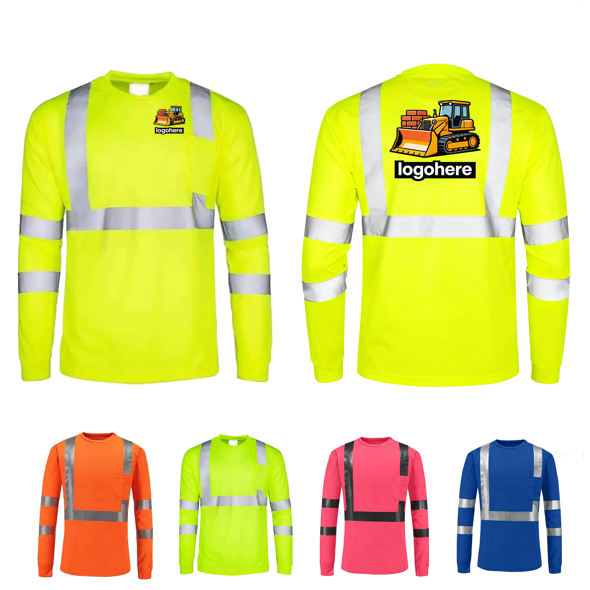 Fluorescent Hi Vis Long Sleeve Shirt 2
