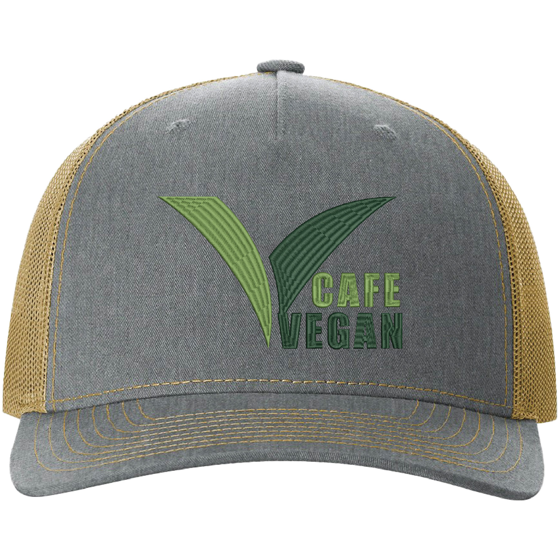 Richardson 112FP 5-Panel Snapback Trucker Hat w/Leatherette Adhesive Patches or Embroidery 17