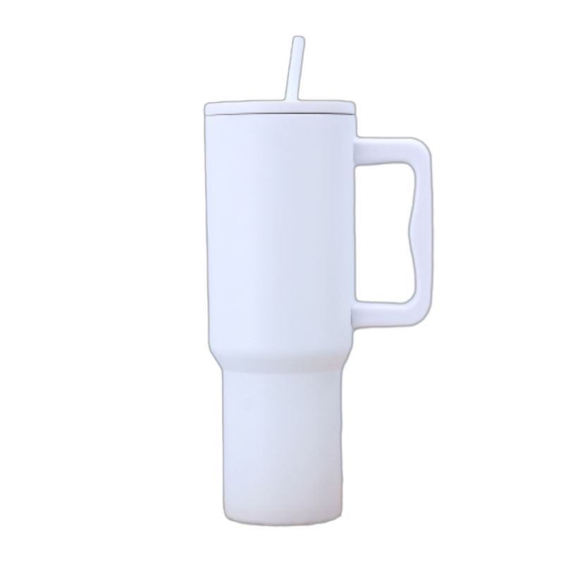 30 oz Stainless Steel Tumbler W/ Straw & Lid 16