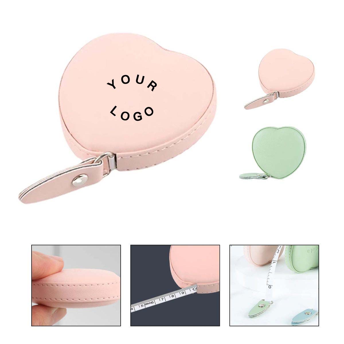 Compact Heart Shaped Retractable Tape Measure 1