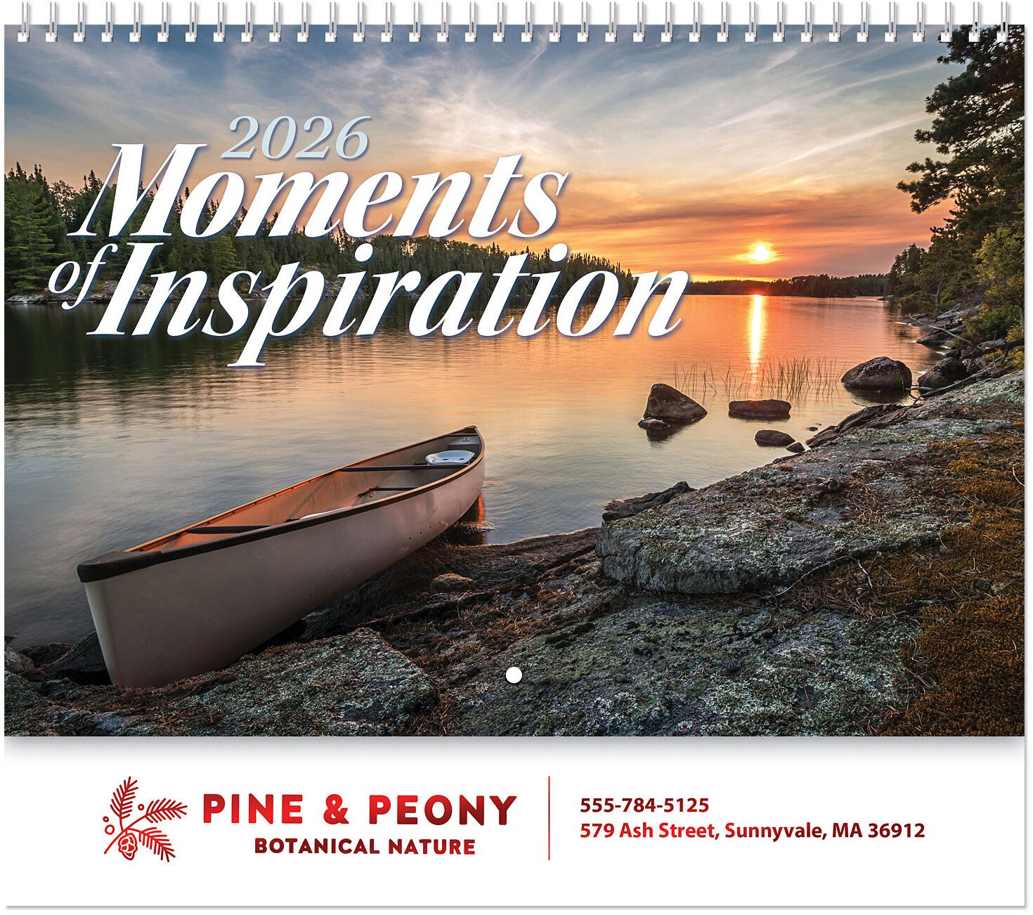 MOMENTS OF INSPIRATION SPIRAL WALL CALENDAR 18