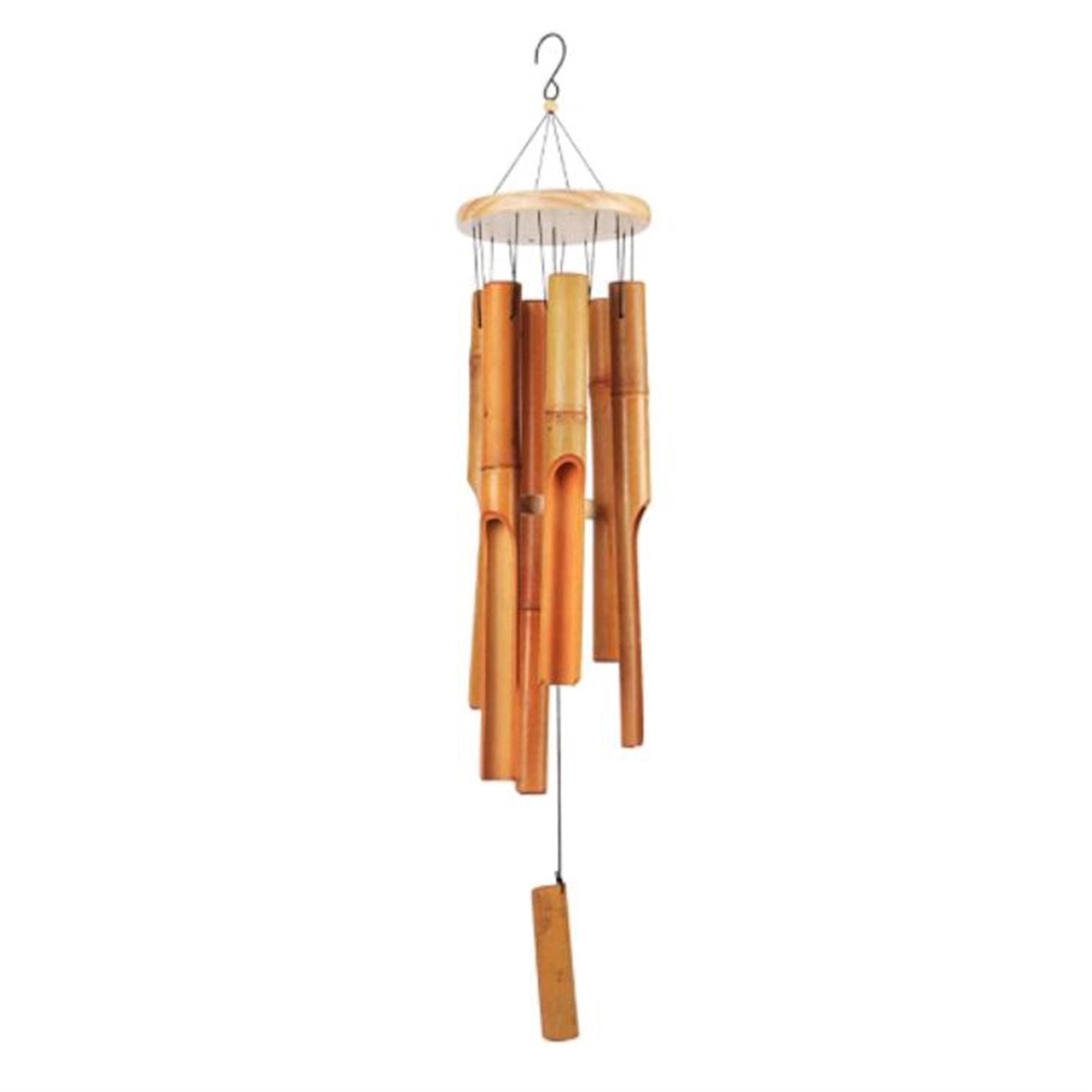 Bamboo Wind Chimes Music Windchimes Bell Tubes Plain Antique 4