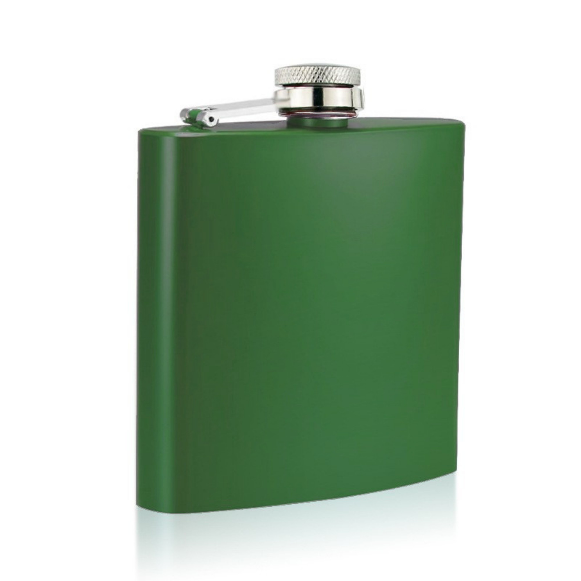 Stainless Steel Pocket Flask With Captive Top 6 Oz 6