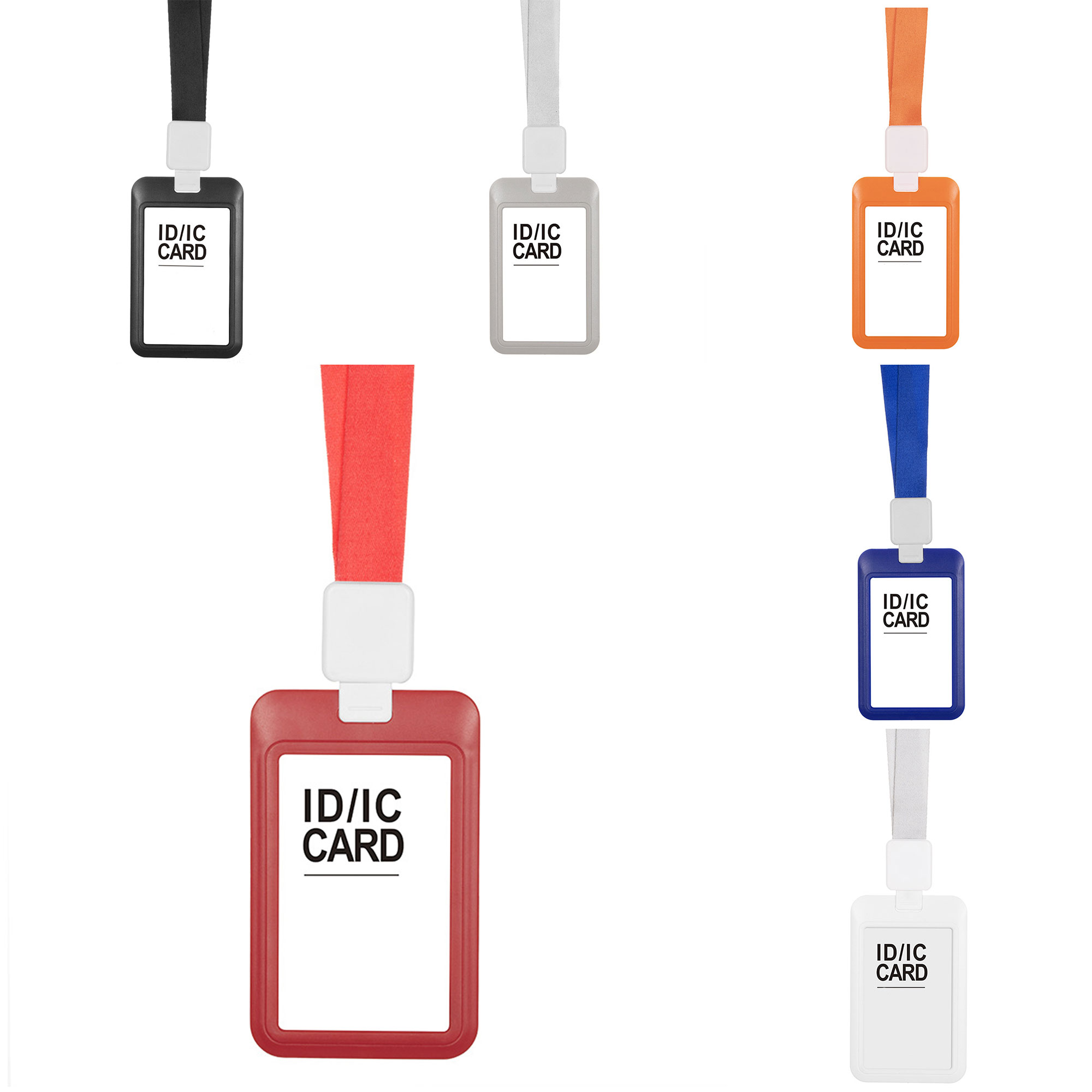 Retractable Lanyards ID Badge Holder 2