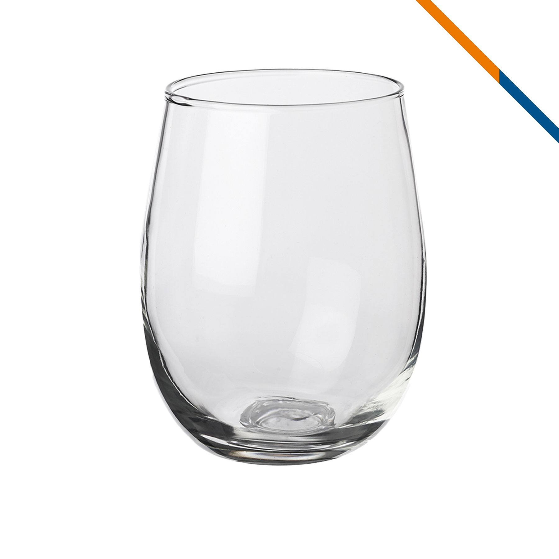 Mangia Stemless Wine Glasses - 17 OZ. 12