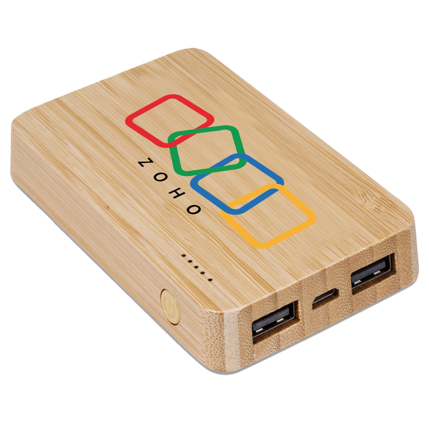 5,000 mAh Bamboo Wireless Charging Power Bank 1