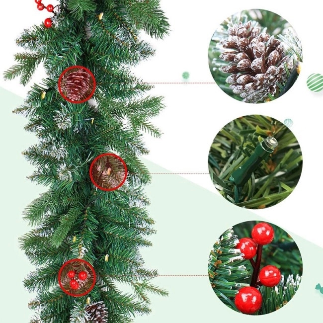 8 foot Holiday Garland 5